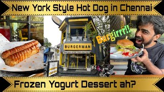 Burger & Yogurt Dessert in Besant Nagar | Burger Man | My FroyoLand