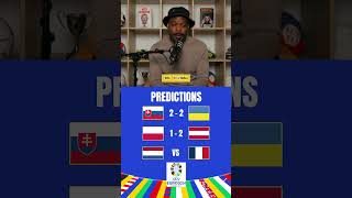 MatchDay 8 Euro 2024 Predictions! #football #youtube #soccer #shorts #cr7 #futbol #subscribe #goals