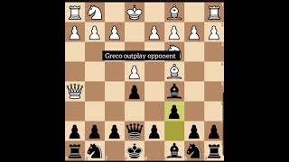 Chess Games. Learn to punish opponent like Greco, Attacking Chess