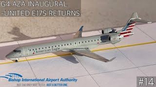 *G4 AZA INAUGURAL-UNITED E175 RETURNS* Flint Bishop International Airport | December 2021.