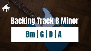 Pop Backing Track B Minor | 90 BPM | Guitar Backing Track