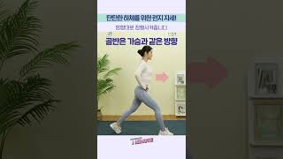 중둔근을 탄탄하게 만들어줘요! 🦵 균형있는 하체 만들기! 🏃‍‍ ✨런지 자세‍│플.스(Play Stretching)