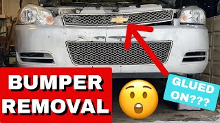 Chevy Impala Bumper Cover Removal | 2012 Chevy Impala Rebuild Part 4