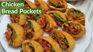 Iftar Special | Chicken Bread Pockets Recipe | Bread Pockets | Crispy Chicken Bread Pockets