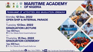 2022 Maritime Academy of Nigeria Cadets Graduation Ceremony (Maritime Lectures)