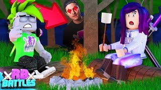 LAST PERSON TO SURVIVE THIS CAMPING TRIP WINS ROBUX!! (Roblox Battles)