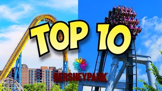 Top 10 Roller Coasters at Hersheypark (2024)