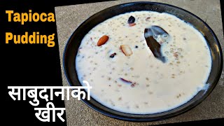 व्रतको बेलामा खाने साबुदानाको खीर |Sabudana ko kheer | Tapioca Pudding Recipe | Ekadasi Brata Recipe