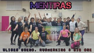 Mentiras | CROSSOVER #3 - Ulises Bueno, Rusherking y Big One | Eri Benitez - Zumba coreo 💃