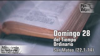 Reflexión del santo Evangelio Domingo 28 del tiempo ordinario Panis Vitae 11 10 2020