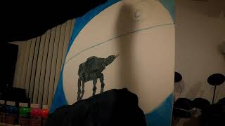 How To Free Hand Paint A Death Star/ Walker