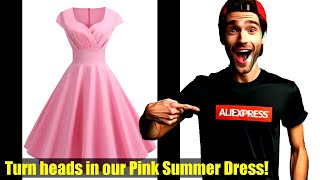 Top 10 Pink Summer Dresses for Women | Vintage Robe | Elegant Retro Midi Dresses | Must-have