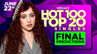 FINAL PREDICTIONS | Billboard Hot 100, Top 10 Singles | June 22nd, 2024