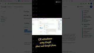 QR Attendance using Google sheets and Google forms