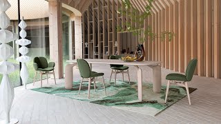 Pulp dining table, designed by Eugeni Quitllet