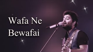 Wafa Ne Bewafai Lyrics |Arijit Singh -Neeti Mohan, Suzanne D,Mello - Himesh Reshammiya(Sagar Music)