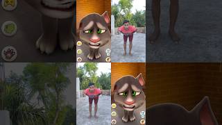 Talking Tom VS Real life wouch Reaction 🤣🥳😂 #shorts