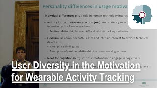 User Diversity in the Motivation for Wearable Activity Tracking - IEA 2018