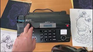 Тату принтер факс для трансфера. Fax machine to tattoo stencil copier.