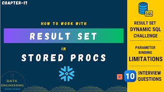 Working With RESULTSET Object | Snowflake Scripting Guide | Stored Procedure Tutorial | Ch-17