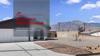 Remodeled Desert Hot Springs 3BR Home For Sale