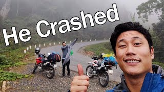 Bike On Fire and Crashing - Vietnam Motorcycle Road trip - Part 4