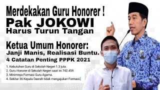 Info PPPK terbaru ! Ketum Honorer Minta Pak Jokowi Turun Tangan.