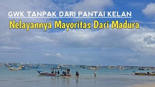 Suasana Pagi di Pantai Kelan Bali ~ Sangat Indah GWK Terlihat Jelas Dari Pantai ini