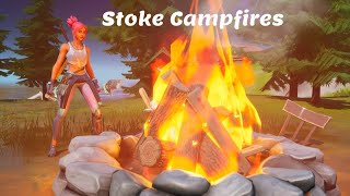 Stoke Campfires near Different Hatcheries   Fortnite Week 7 Legendary Quest