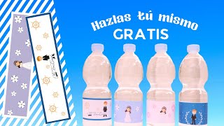 #Clase2 𝗘𝗧𝗜𝗤𝗨𝗘𝗧𝗔𝗦 𝗣𝗘𝗥𝗦𝗢𝗡𝗔𝗟𝗜𝗭𝗔𝗗𝗔𝗦 para BOTELLAS DE AGUA ✅  Monta tu 𝗠𝗘𝗦𝗔 𝗗𝗨𝗟𝗖𝗘  👈