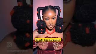 Beauty transformation. Watch till end