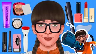 ASMR 미니언즈 괴짜 벡터를 미녀로 이미지 변신 메이크업 | Geek vector from 'Despicable Me' transforming into a beauty