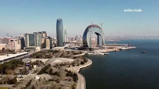 Baku skyline (drone)