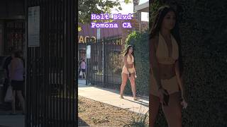 👯‍♀️🇺🇸 Holt Blvd Pomona CA #usa #viral #shorts #shortvideos #america 08/13/2024