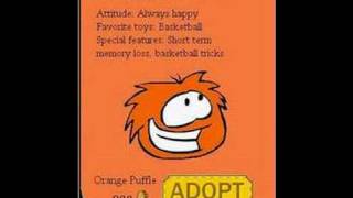 CLUB PENGUIN ORANGE PUFFLE