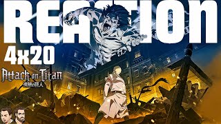 ATTACK ON TITAN 4x20 SUBBED ANIME REACTION | SHINGEKI NO KYOJIN S4E20 | MEMORIES OF THE FUTURE | #79