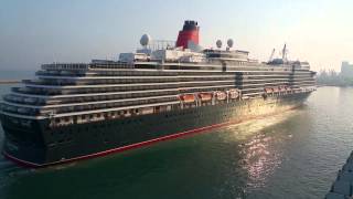 Queen Victoria arrives in Livorno Italy  5.7.15