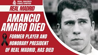 🚨 Amancio Amaro, former player and honorary president of Real Madrid, has died 🚨