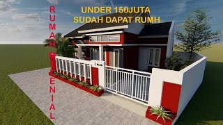 Rumah Minimalis Modern Type 55 |Budget dibawah 150jt|