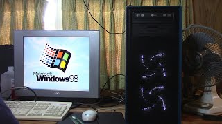 Installing a floppy drive in the Windows 98 Reverse sleeper