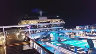 MSC Virtuosa Pool deck at night‼️ #mscvirtuosa #pooldeck #party #night