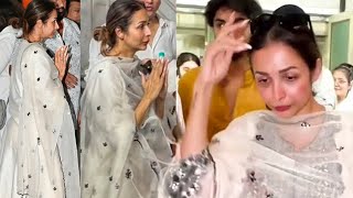 Malaika Arora seen Crying still Days after he Father Incident 😭