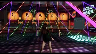 Dance Scene at Crazy Train in Sansar.Feat#BearMcCreary #Rebirth #retrometallic