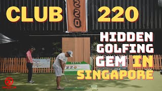 Never knew Indoor Golf was so FUN! | Hidden Gem in Turf City | Club 220 SG