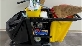 Honest Review of the Commercial Simpli Magic Janitorial Cart