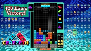 Tetris 99 - 170 Lines Victory!