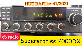 VINTAGE CB RADIO BASE STATION SUPERSTAR SS 7000DX SSB ,SAAT HUT RAPI KE 41