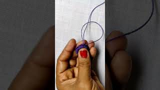 Beautiful handmade flower/easy tricks for flower/#embroidery #needlework #trendingshorts #viral