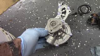 93 VW Cabriolet water pump replacement part 2