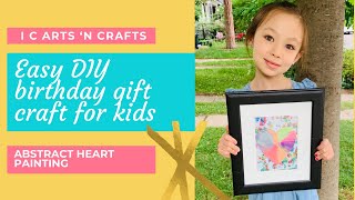 Easy DIY abstract painting craft | Paper craft for kids | craft ideas | kids activities | easy art